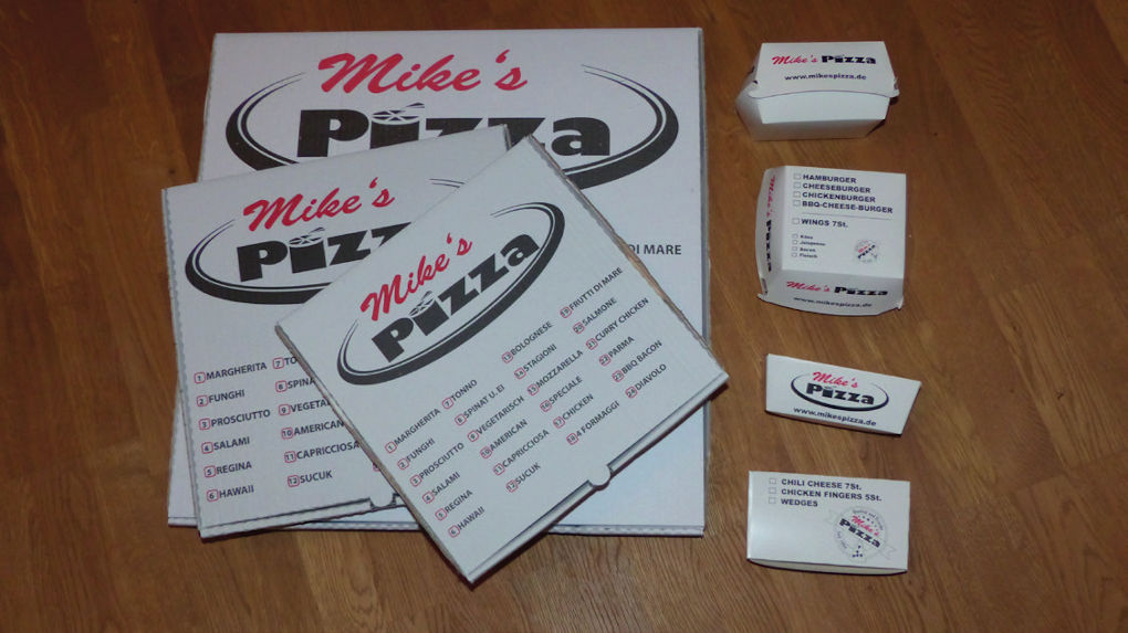 Mike´s Pizza Verpackung